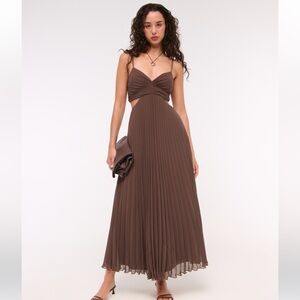 Abercrombie Giselle Babydoll Cutout Maxi Dress, Medium